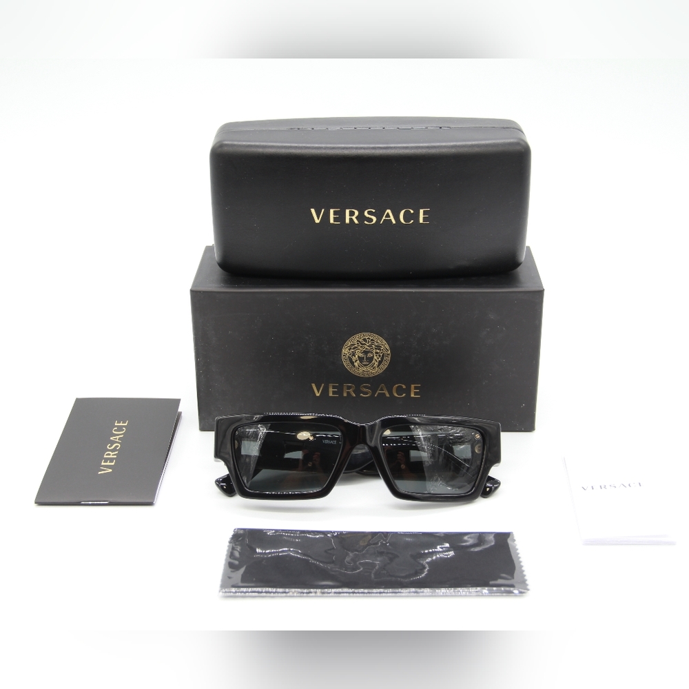 NEW VERSACE VE4459 GB1/87 WOMEN SUNGLASSES VERSACE MOD 4459 BLACK - Picture 12 of 12